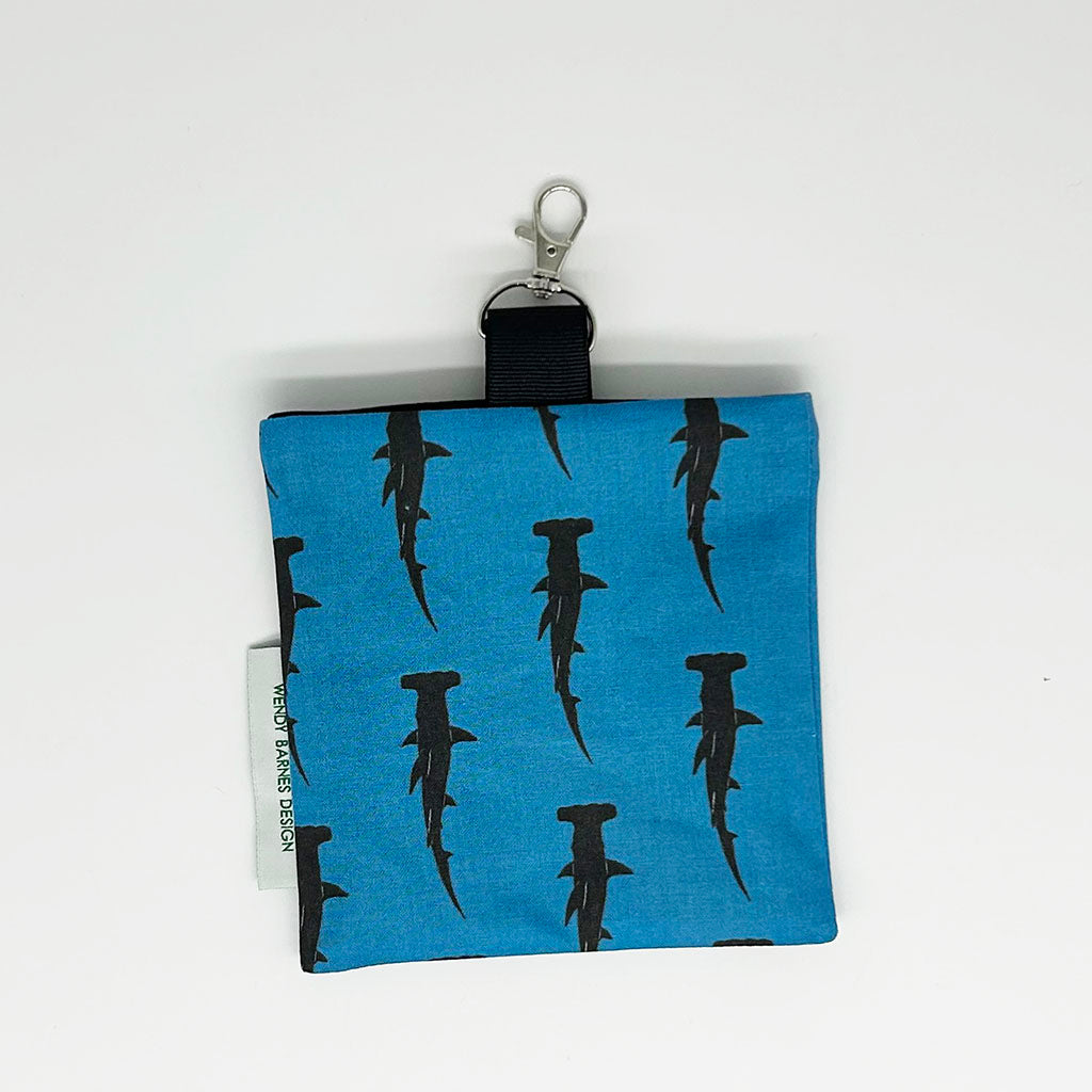 Hammerhead Shark Keychain Bag– Wendy Barnes Design