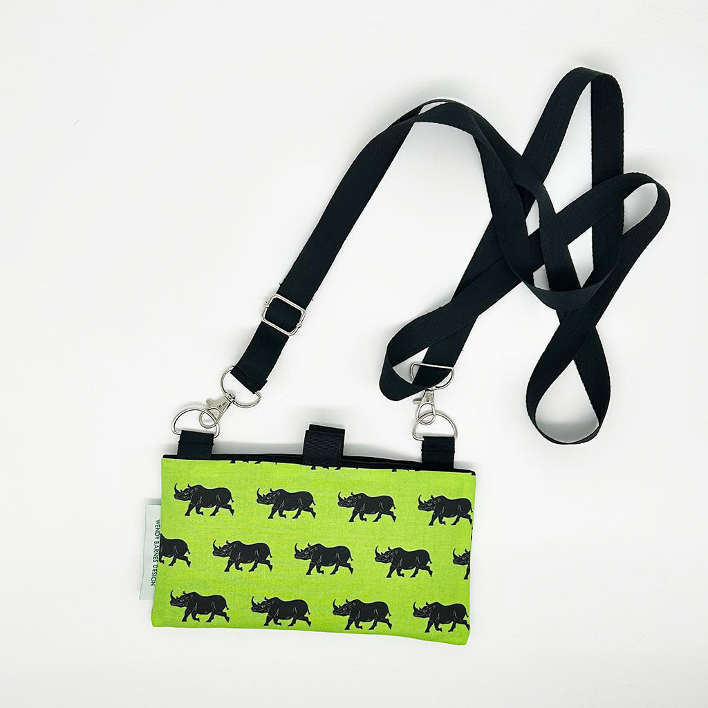 Rhinoceros Crossbody Cell Phone Bag - Rhino Gift!– Wendy Barnes Design